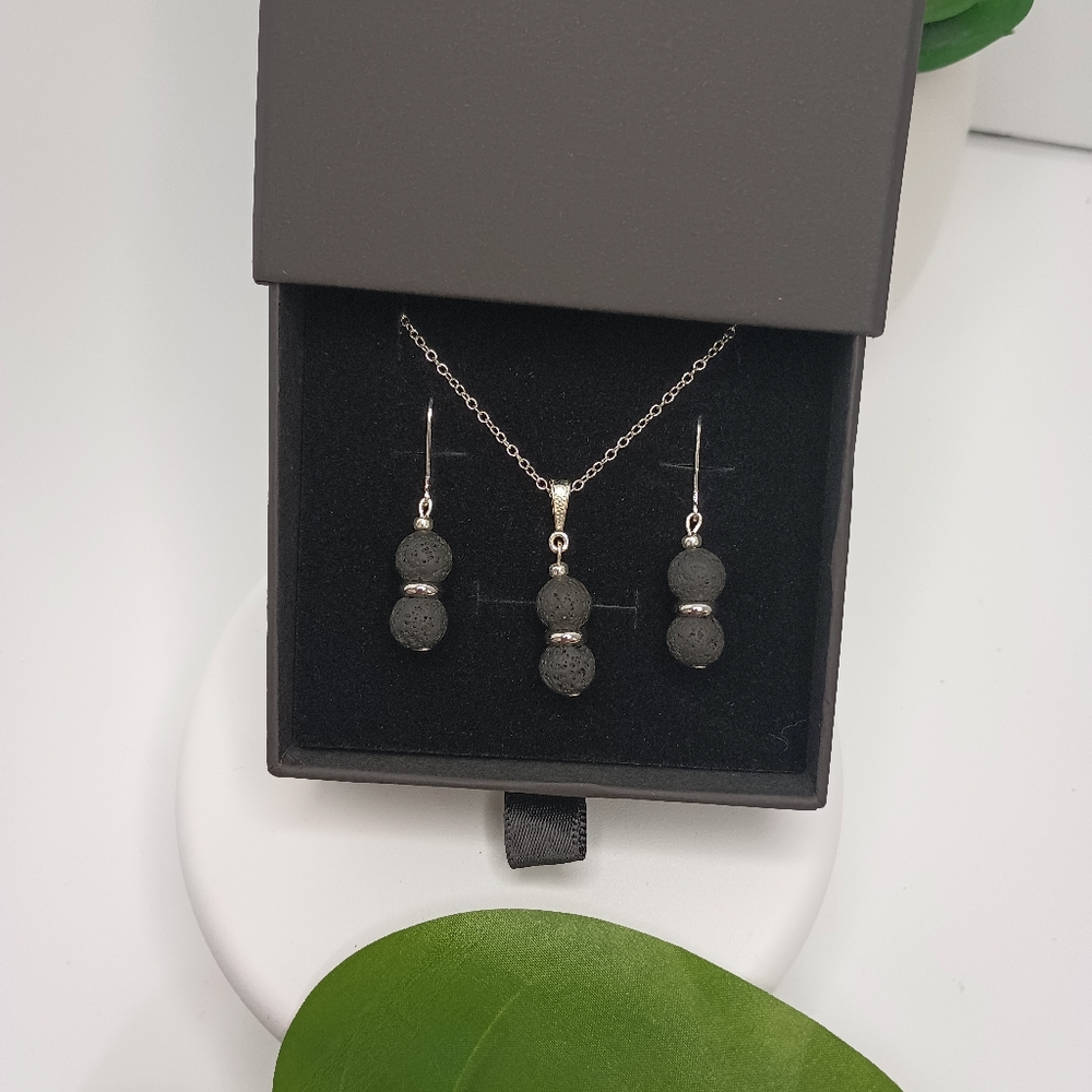 Lava Stone Jewelry Set